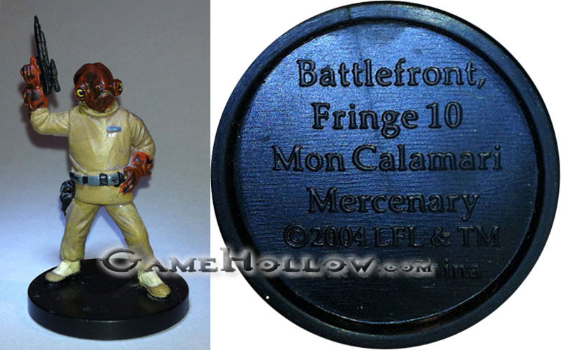 Star Wars Miniatures Promo Figures  Mon Calamari Mercenary Promo, Battlefront (Rebel Storm 53)