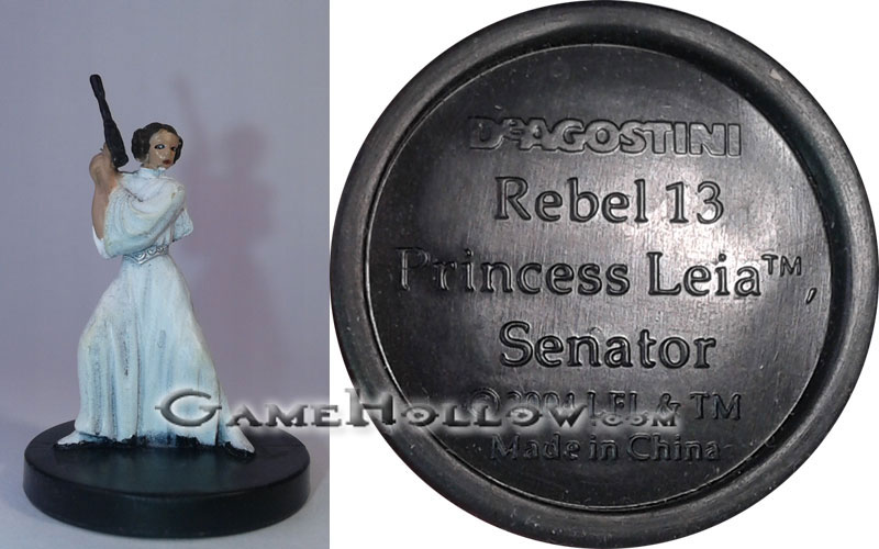 Star Wars Miniatures Promo Figures  Princess Leia Senator Promo, DeAgostini (Rebel Storm 13)