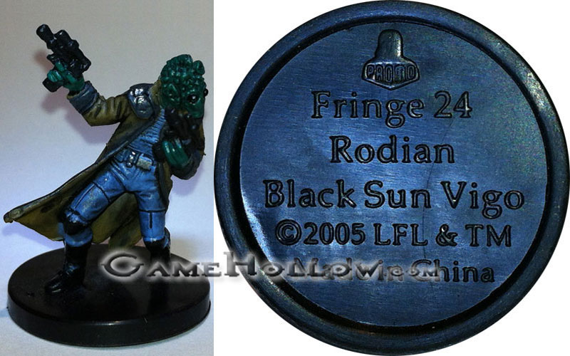 Star Wars Miniatures Promo Figures  Rodian Black Sun Vigo Promo, (Universe 28)