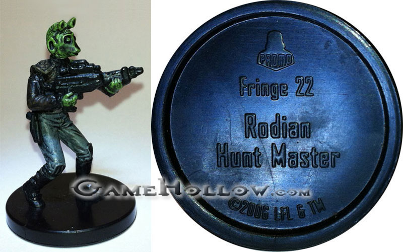 Star Wars Miniatures Promo Figures  Rodian Hunt Master Promo, (Bounty Hunters 46)