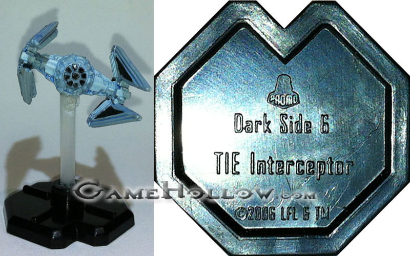Star Wars Miniatures Promo Figures  TIE Interceptor Promo, (Starship Battles 57)